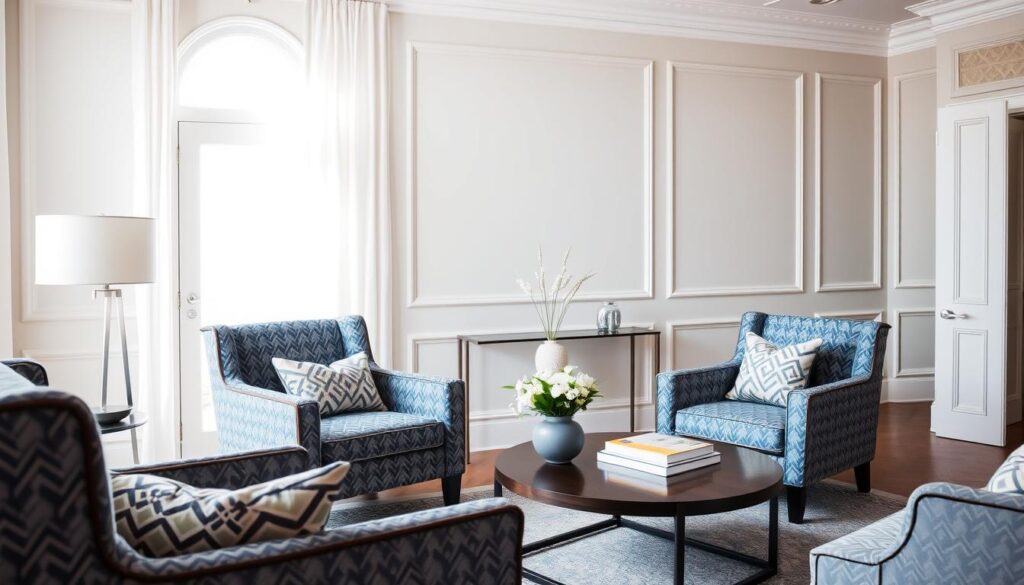 patterned blue and gray armchairs patterned blue and gray armchairs