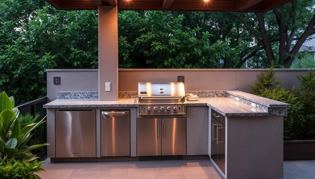 small outdoor kitchen ideas