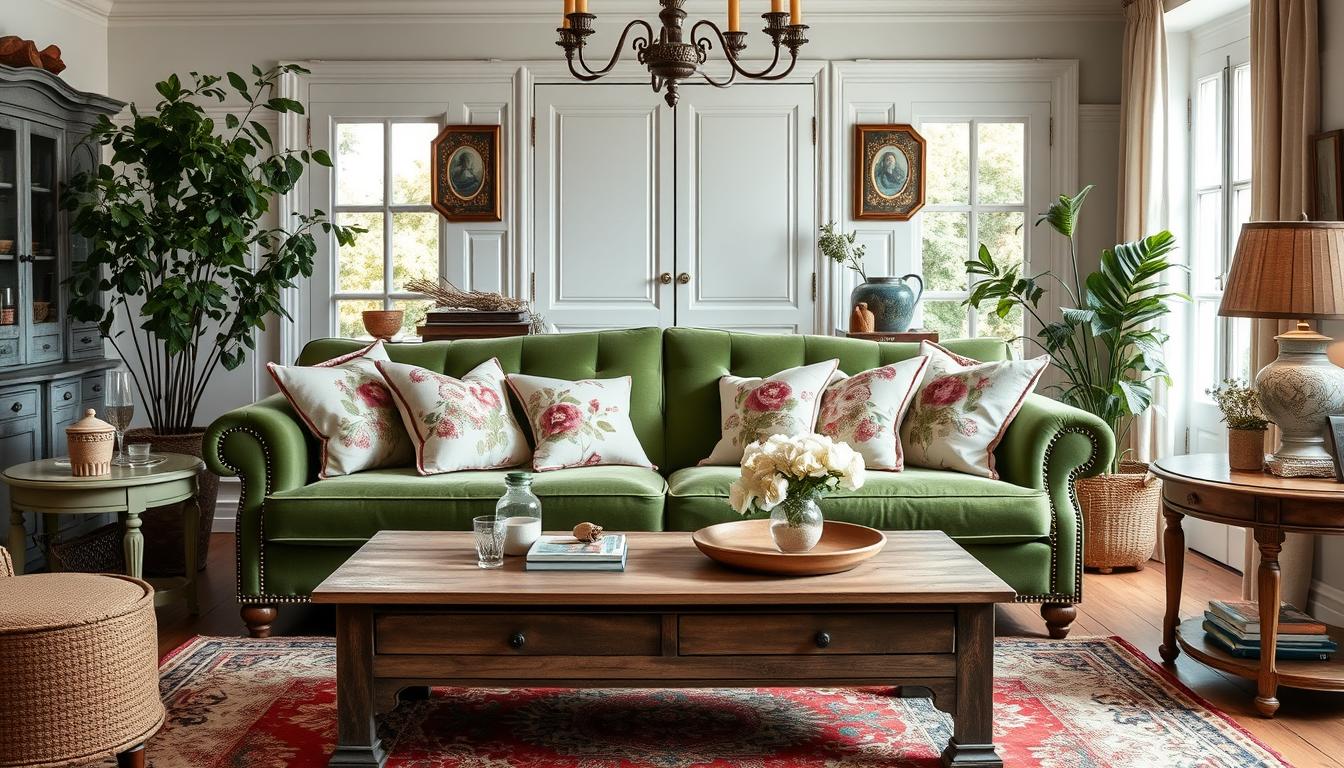 20 French Country Green Velvet Couch Living Room Ideas