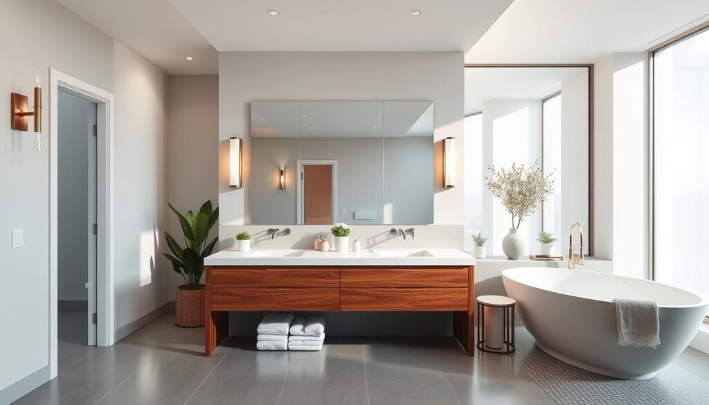 double sink bathroom vanity decor ideas