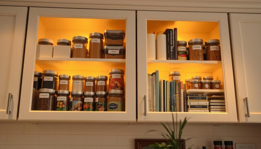 small kitchen cabinet organization ideas