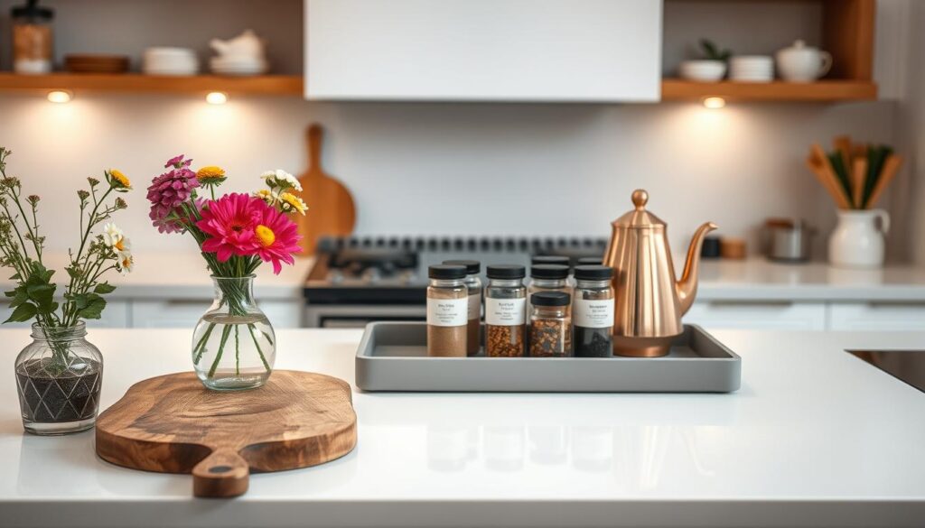small kitchen counter decor ideas