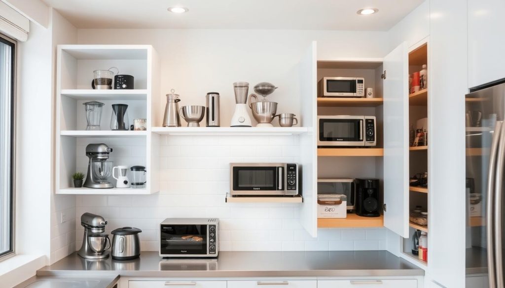 kitchen appliance storage ideas for small spaces