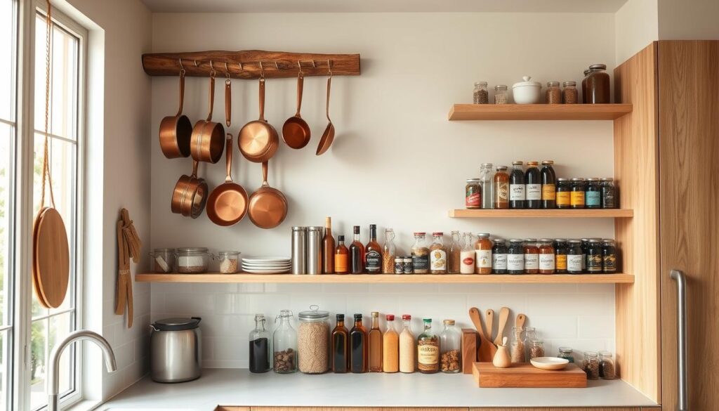 small kitchen wall storage ideas